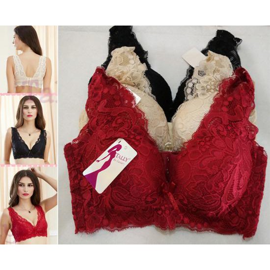 BRA SET FULL BRUKAT TALLY 890 TANPA KAWAT BEST SELLER