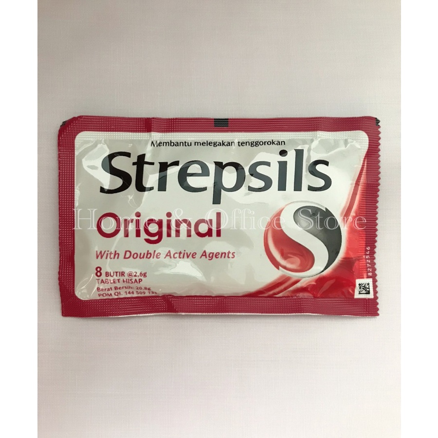 

Permen Strepsils Original Sachet / Permen Pelega Tenggorokan