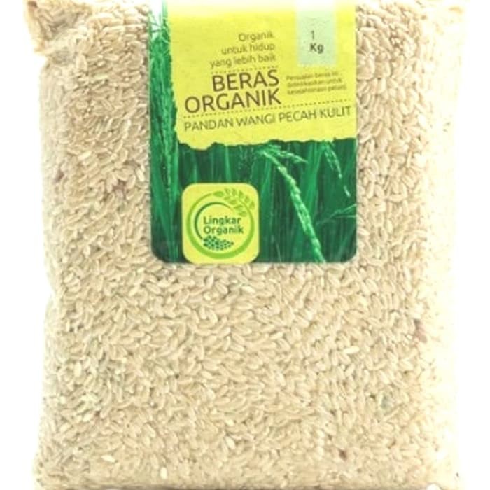 

Lingkar Organik Beras Pandan Wangi Pecah Kulit 1 KG | Brown Rice 1KG