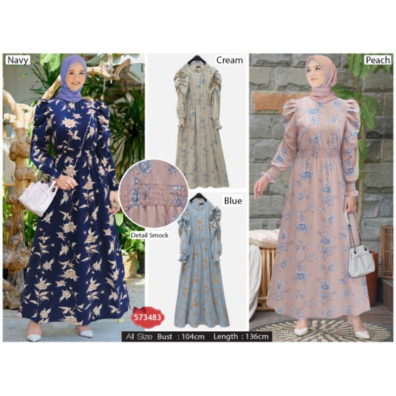 gamis balon extu/balon bunga/balon extu/