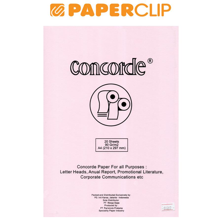 

KERTAS CONCORDE 80207 90GR A4 ISI 20 PINK