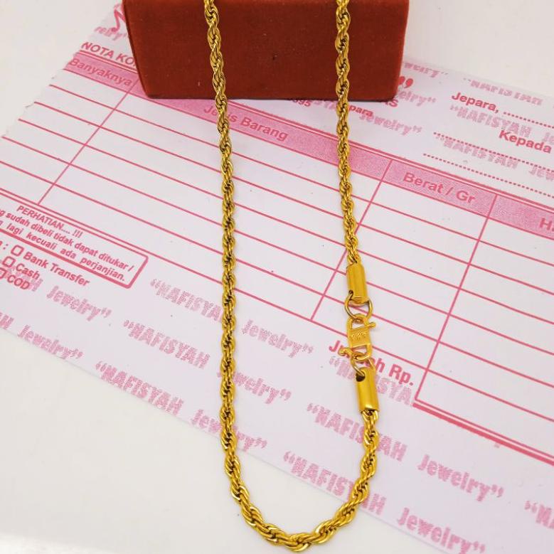 KALUNG TITANIUM ORI MODEL TAMBANG "TMB.26Au22ᴵ"