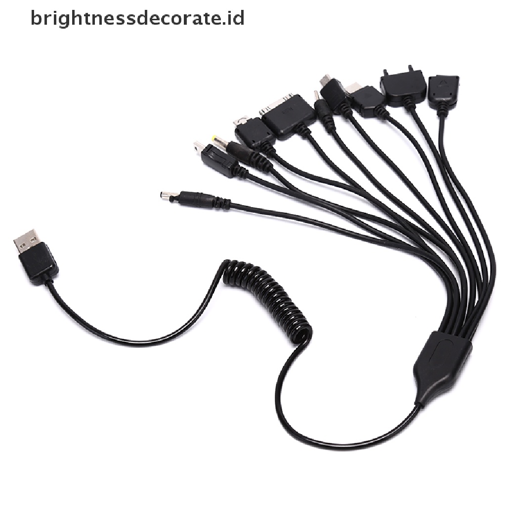 Kabel Charger Usb Universal 10 In 1 Multifungsi Untuk Handphone