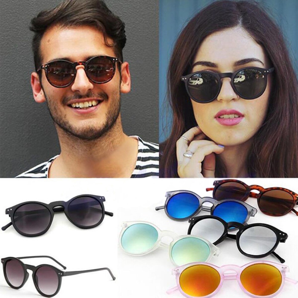 【Bayar di tempat】Fashion Couple Model Sunglasses New Candy Sunglasses Kacamata Retro Klasik