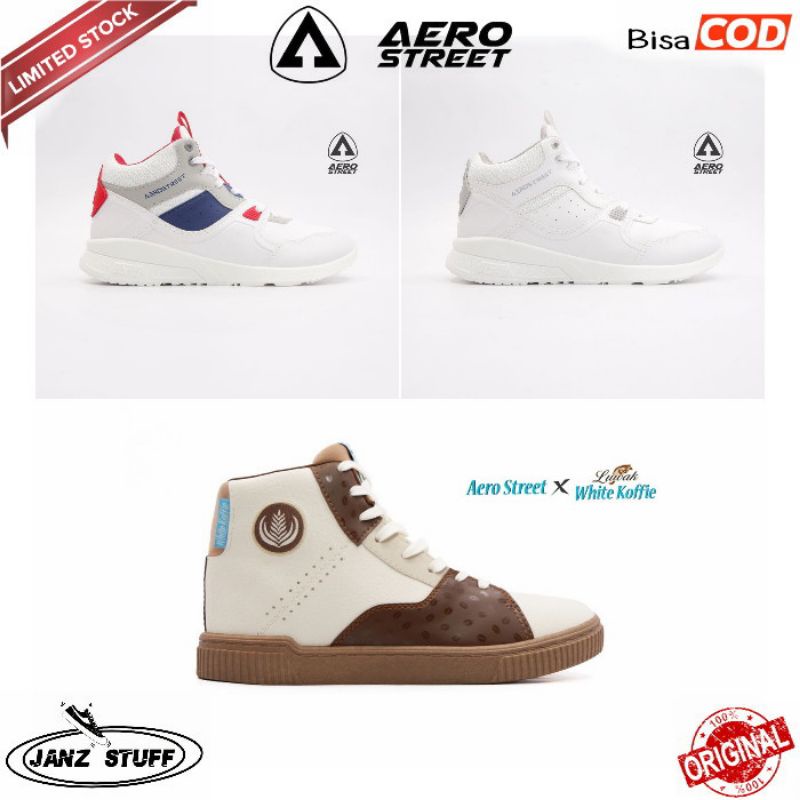 Aerostreet Dunk series / Aerostreet Luwak white koffie - Sepatu Casual Sport Pria Wanita