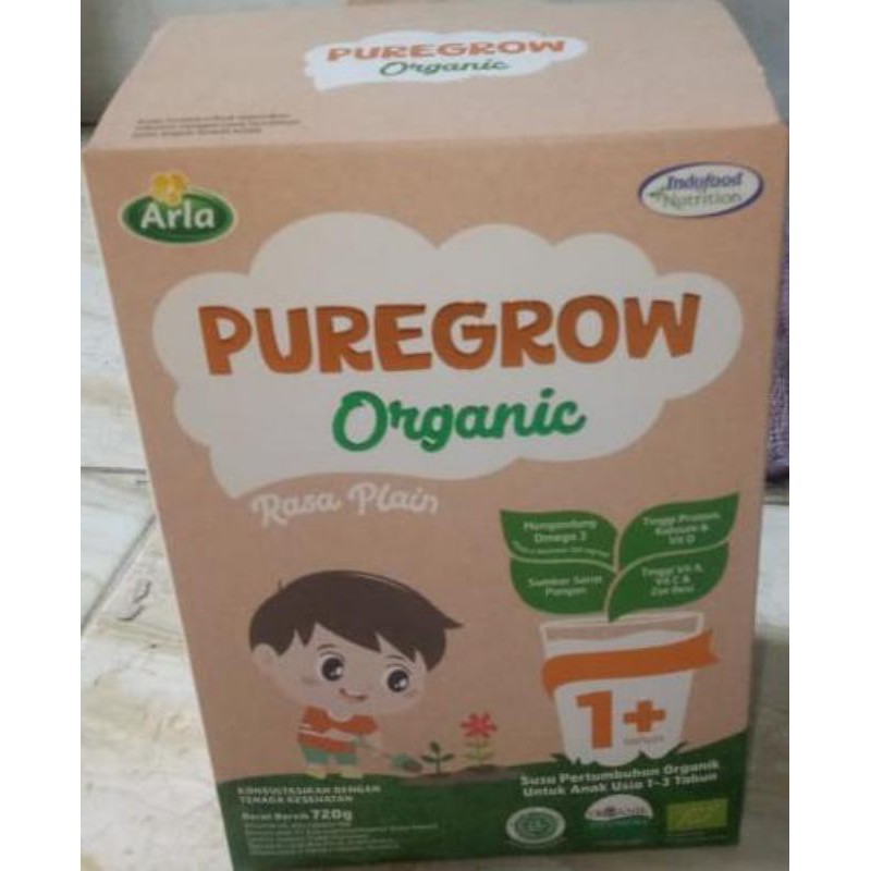 Susu Puregrow Organic 720 gram 1+