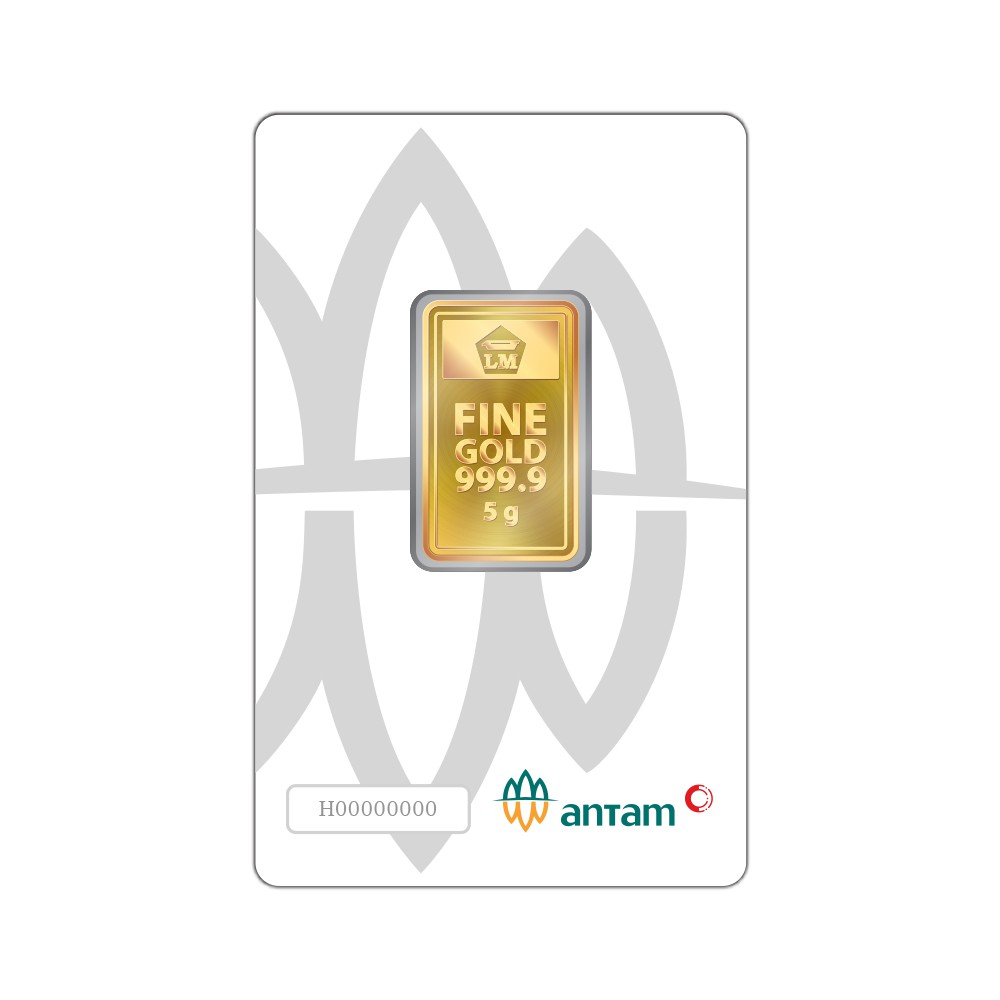 My Jewel Antam Logam Mulia Keping Emas [5 g/ 999.9‰ Fine Gold Certificate]-1
