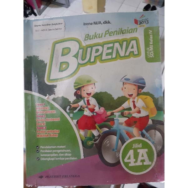 

Bupena Erlangga Kelas 4 Sd/Mi & Buku Kemendikbud kelas 4