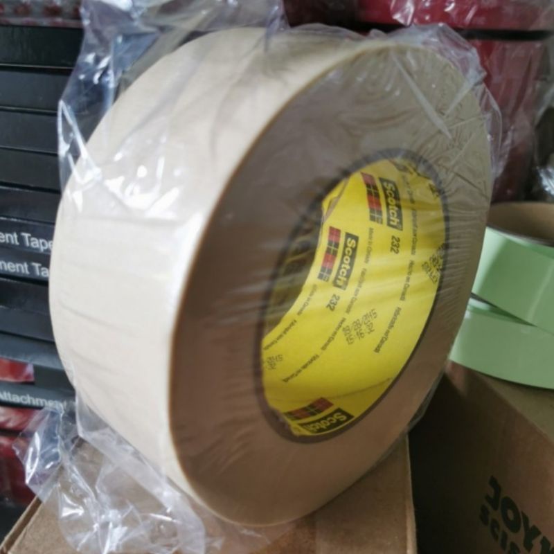 

Masking tape 232 lakban kertas high temperature 3inch x 50m