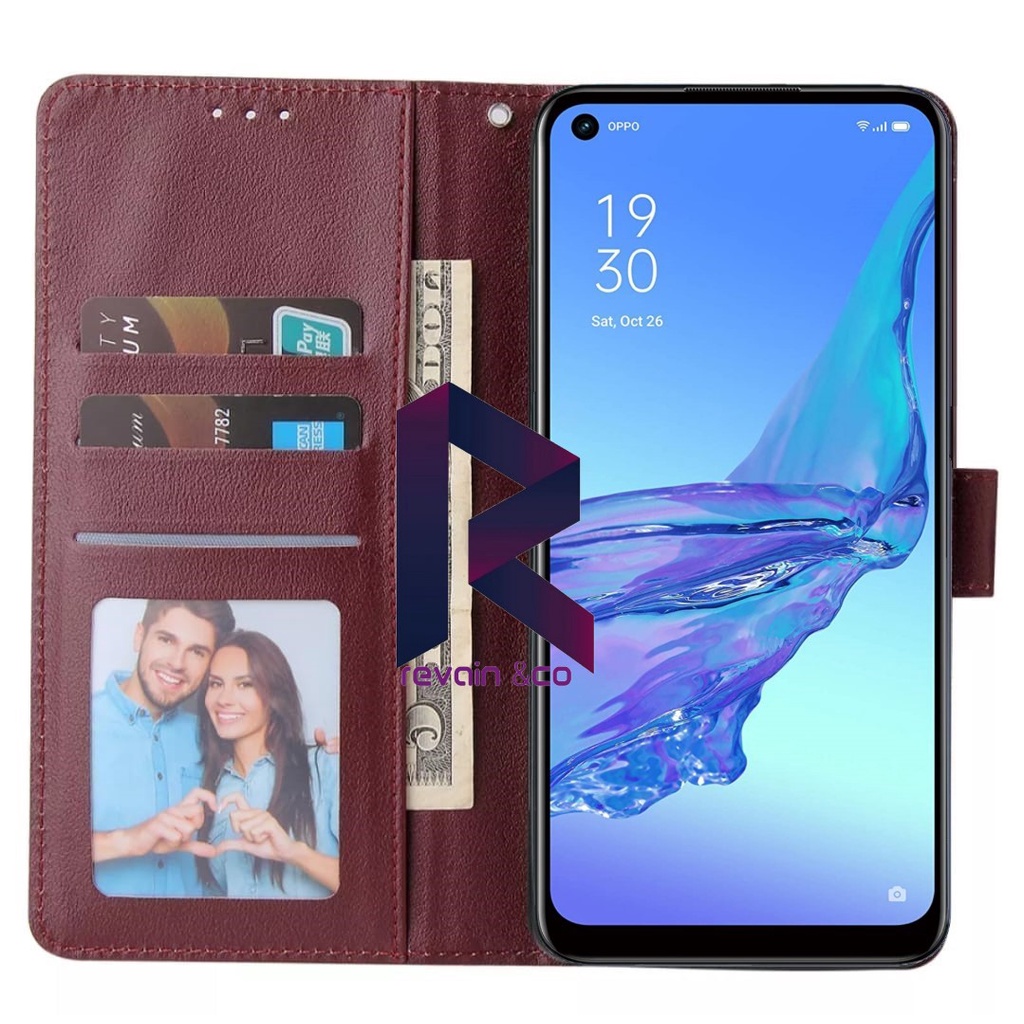 NEW OPPO RENO 8 (5G) 2022 CASE FLIP WALLET LEATHER KULIT PREMIUM SARUNG BUKA TUTUP FLIP CASE OPPO RENO 8 5G