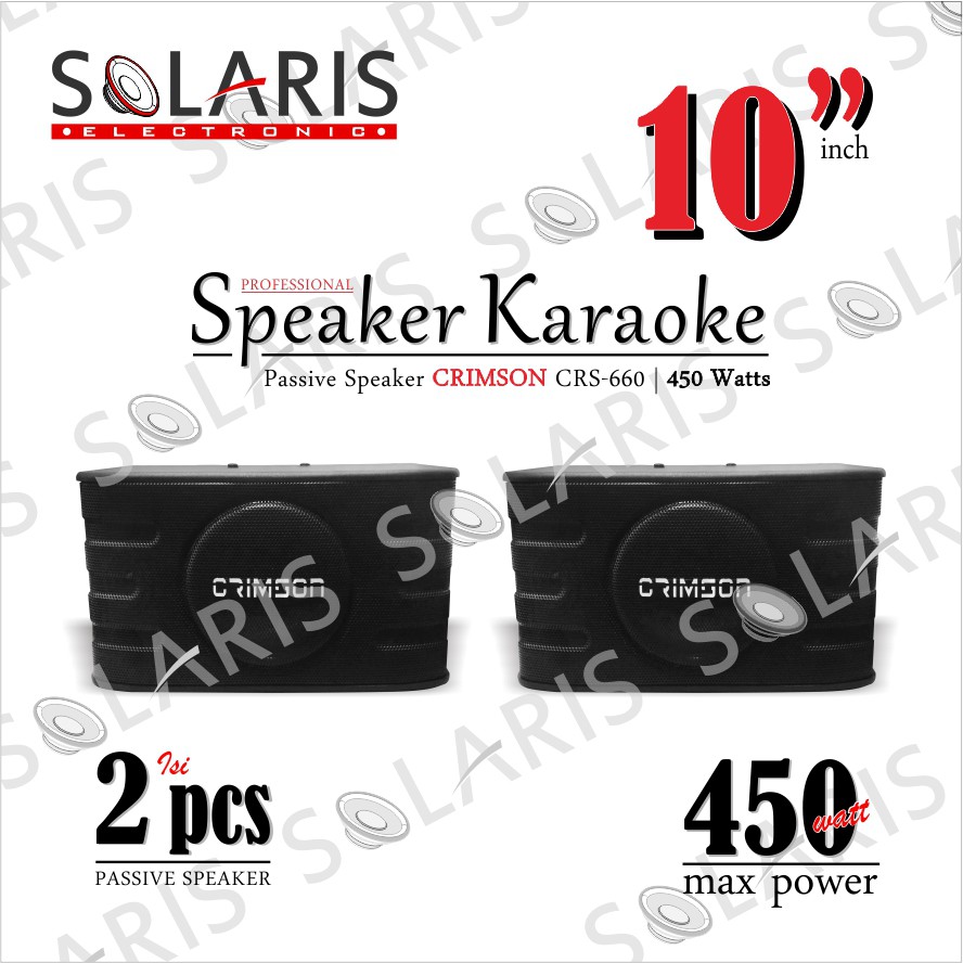 SPEAKER KARAOKE 10 Inch Pasif CRIMSON CRS-660