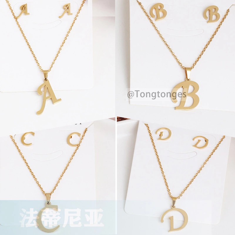 Kalung Liontin Kupu-Kupu Bahan Stainless Steel Untuk Wanita S107