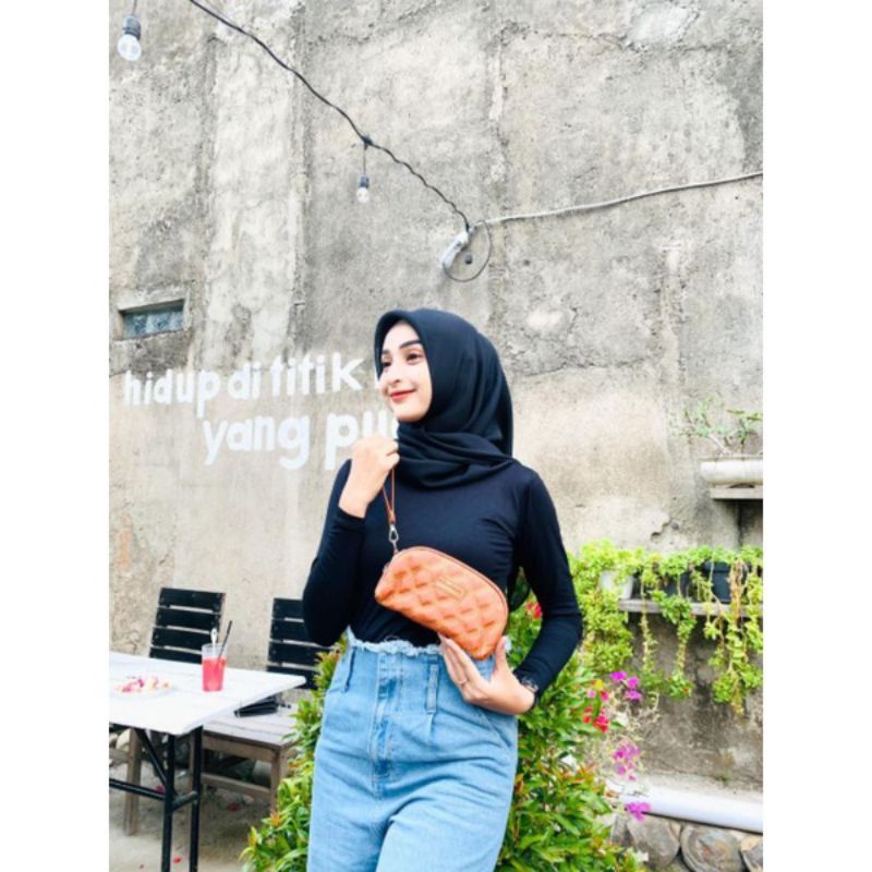 DOMPET TAS OVAL HANAMICHI ORIGINAL 2 RUANG