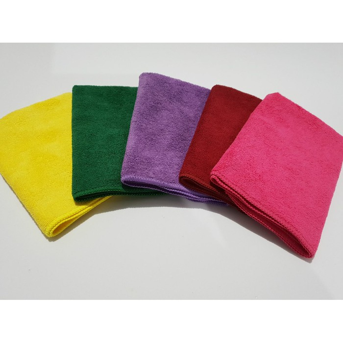 kain lap serat microfiber Honaga serbaguna 40 x 40cm microfiber cloth