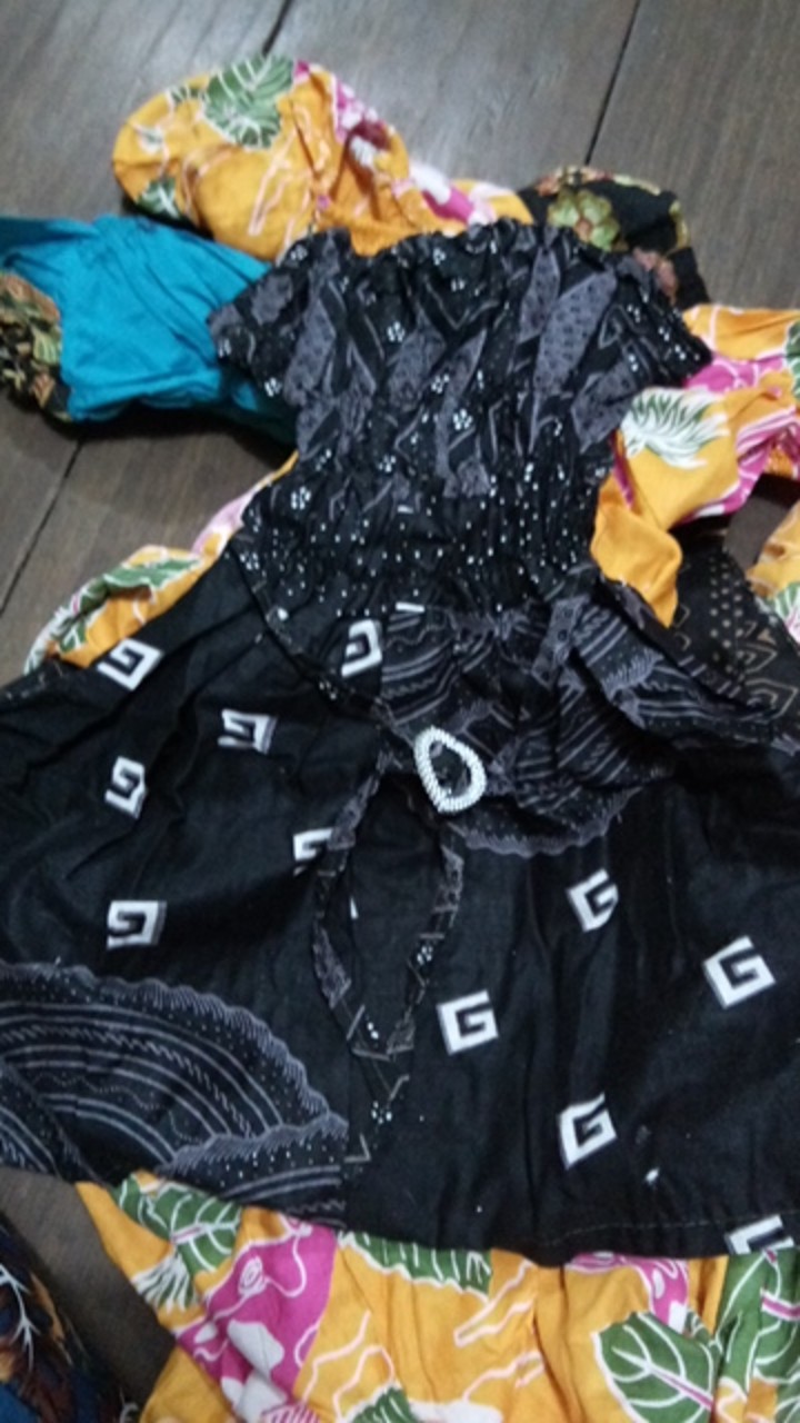Dress Batik Anak 1 2 Tahun Murah / Baju Anak Balita Cantik Gesper Klw