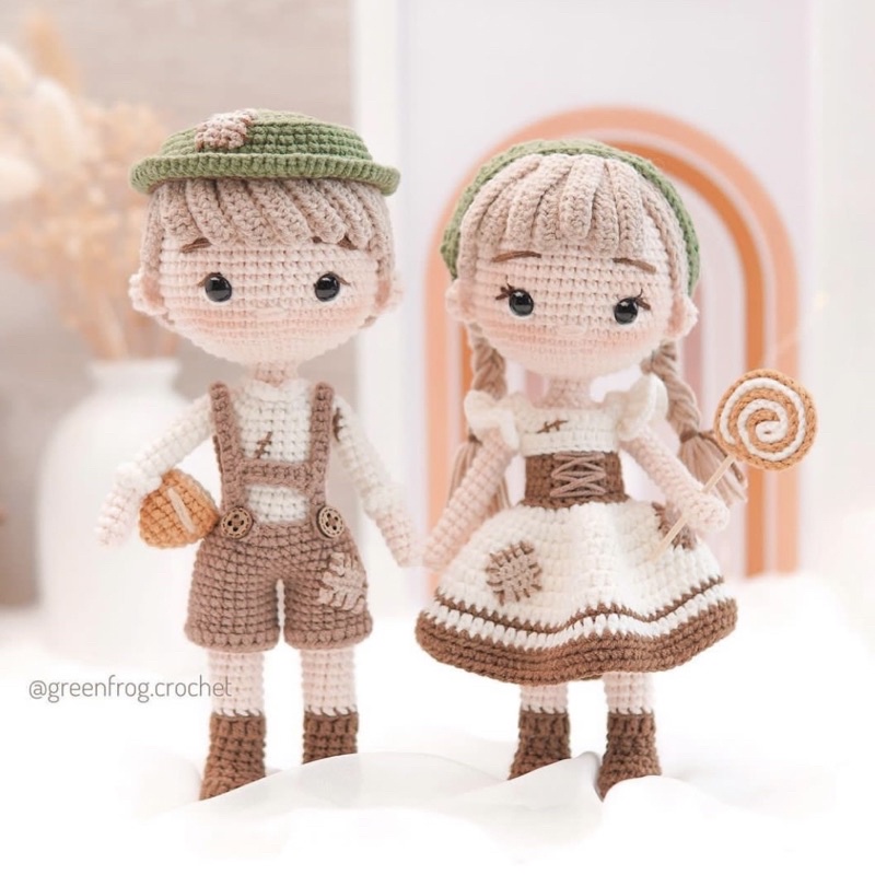Hansel and Gretel amigurumi boneka rajut crochet doll