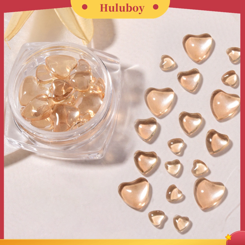 Huluboy Huluboy♡ 20pcs / Kantong Ornamen Pita Kristal Berlian Imitasi Glitter Efek Visual 3D Untuk Wanita