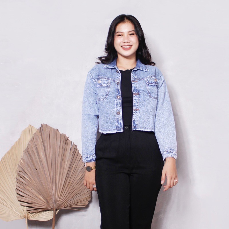 JAKET JEANS NIRINA JUMBO / JAKET JEANS NIRINA XL