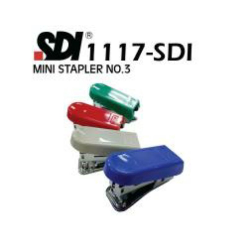 Mini Stapler Besar SDI 1117 No. 3 24/6 / Mini Hekter / Steker isi Staples Besar