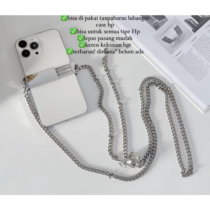 Chain Tali Rantai Adjustable UNIVERSAL SEMUA TIPE HP (TALI SLING HP HANDPHONE / TAS)