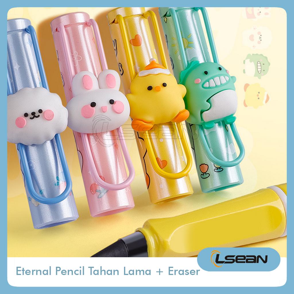 Magic Eternal Pen Pulpen Ajaib Abadi Motif Boneka Karakter Lucu