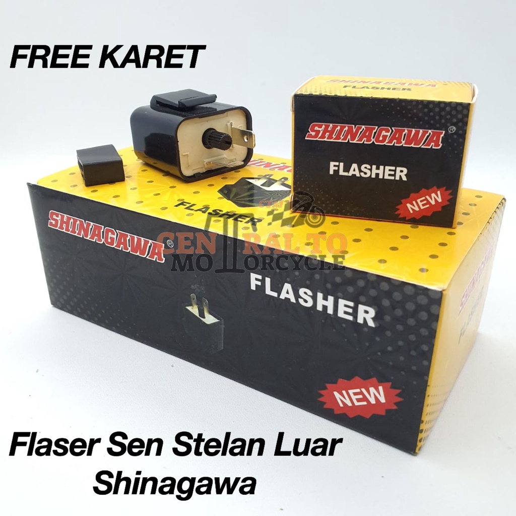 FLASER SEN FLASHER SEIN SHINAGAWA BISA ATUR STELAN LUAR KEDIP SEN CEPAT ATAU LAMBAT 12 VOLT BISA UNTUK SEMUA MOTOR