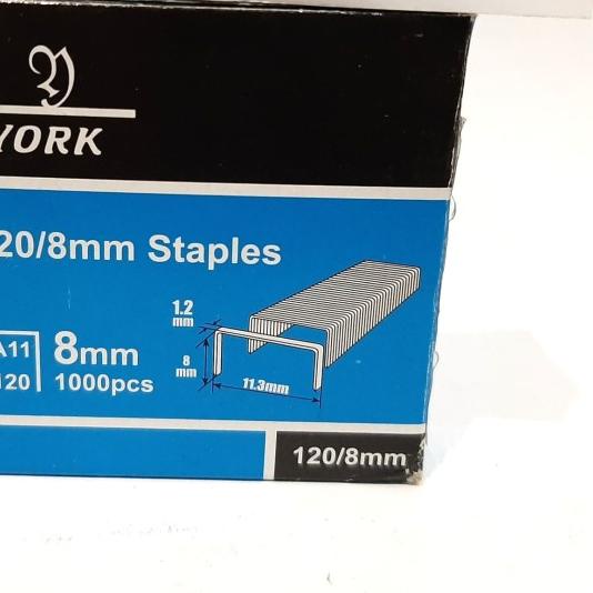 

➾ ISI STAPLES TEMBAK / STAPLE GUN MERK YORK 8 MM / Steples 1000 pcs ✯