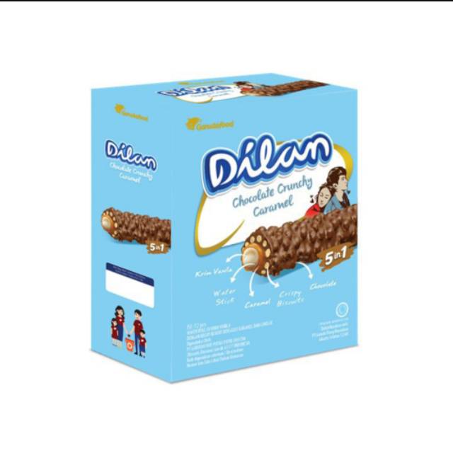 

(BOX) Dilan Chocolate Crunchy Caramel Bar