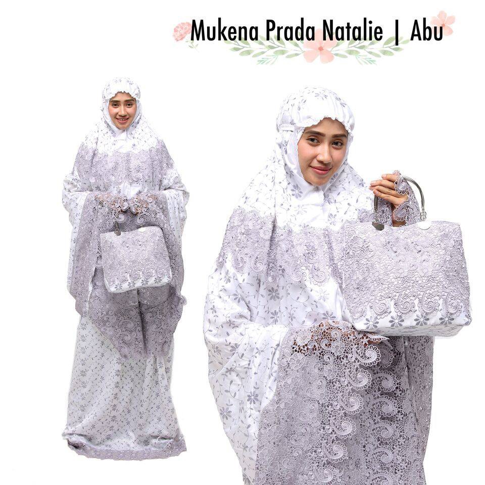 Mukena Dewasa Behel Bahan Prada Natalie  (Swarovski)