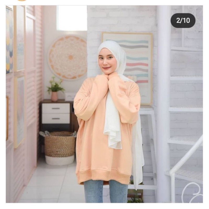 SWEATER WANITA OVERSIZE BASIC LD 130 XXL