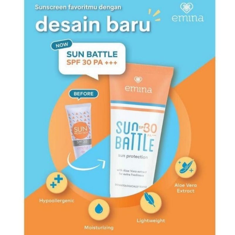 EMINA SUN PROTECTION  SPF 30 New Packaging