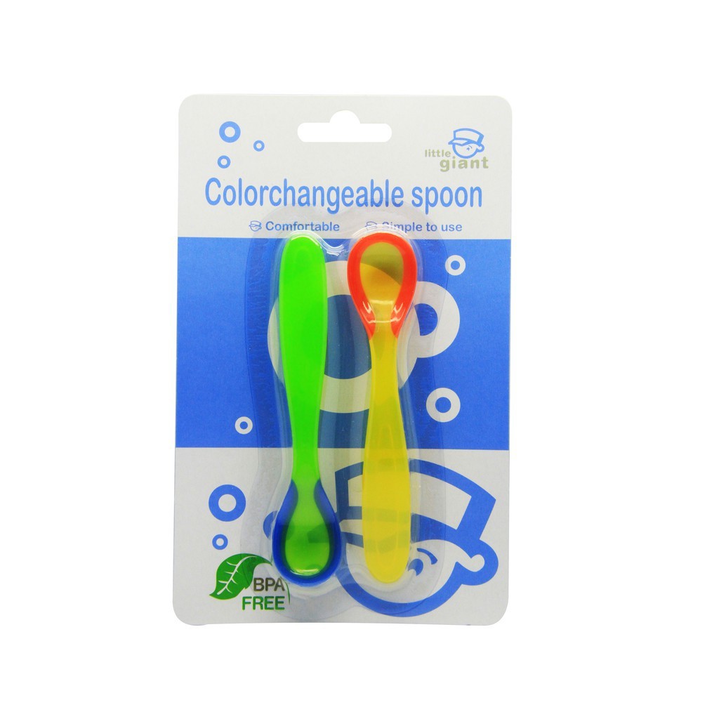 Little Giant Colorchangeable Spoon Sendok Makan isi 2pcs LG.1107