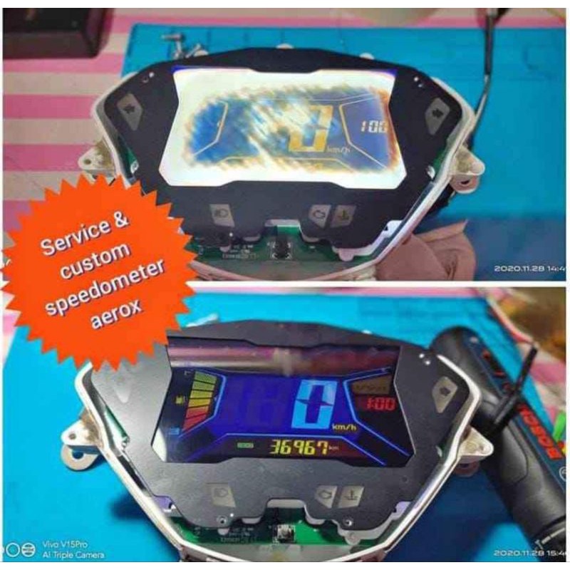 Jual sunburn stiker lcd speedometer aerox 155 stiker lcd speedometer yamaha lexi Shopee Indonesia