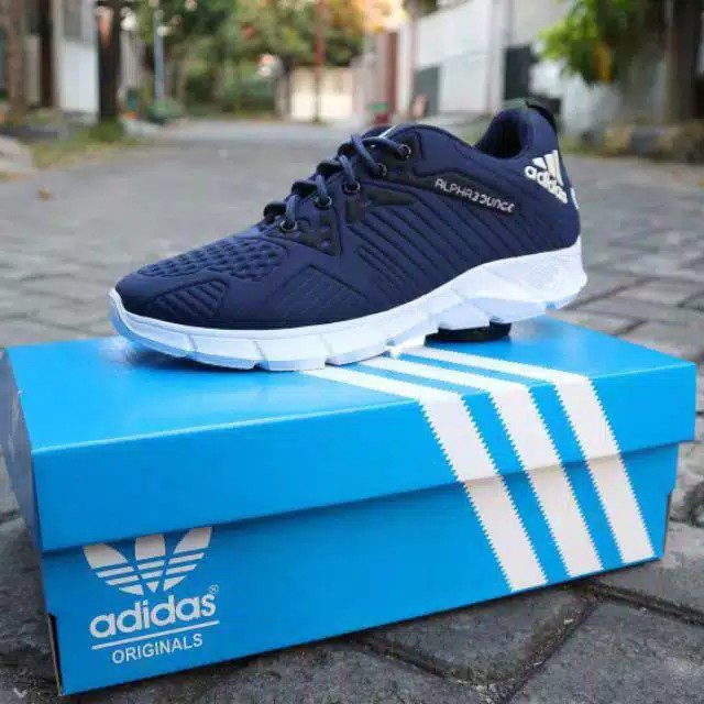 COD BOSS !! SEPATU PRIA SPORT ADIDAS ALPHABOUNCE KETS RUNNING JOGING OLAHRAGA MURAH