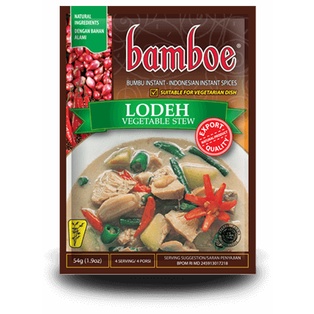 

Bumbu Instan Bamboe Lodeh, Tanpa Extract, Essence & Pewarna Buatan