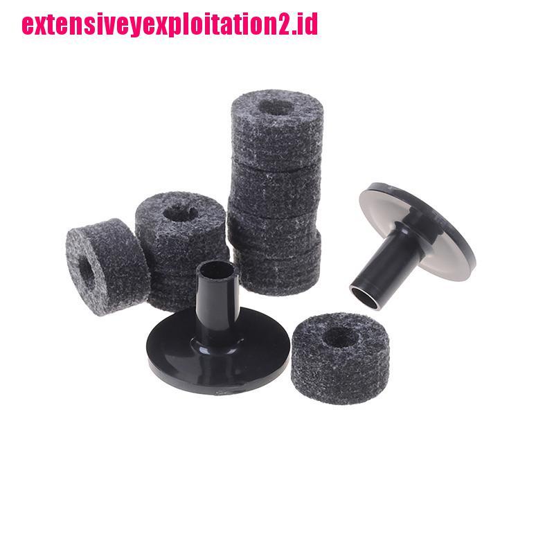 &lt; E2id &amp; &gt; 8PCS washer 25mm + 2PCS cymbal Sleeve Pengganti Untuk drum