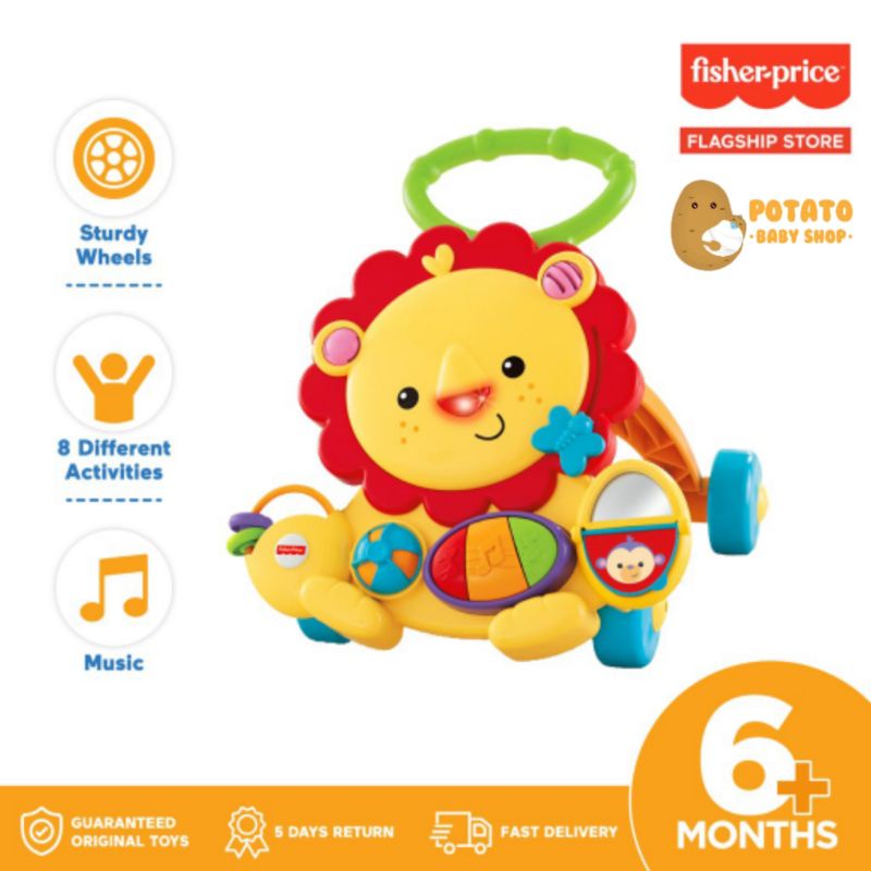 Fisher Price - Musical Lion Walker / Mainan Belajar Jalan Anak