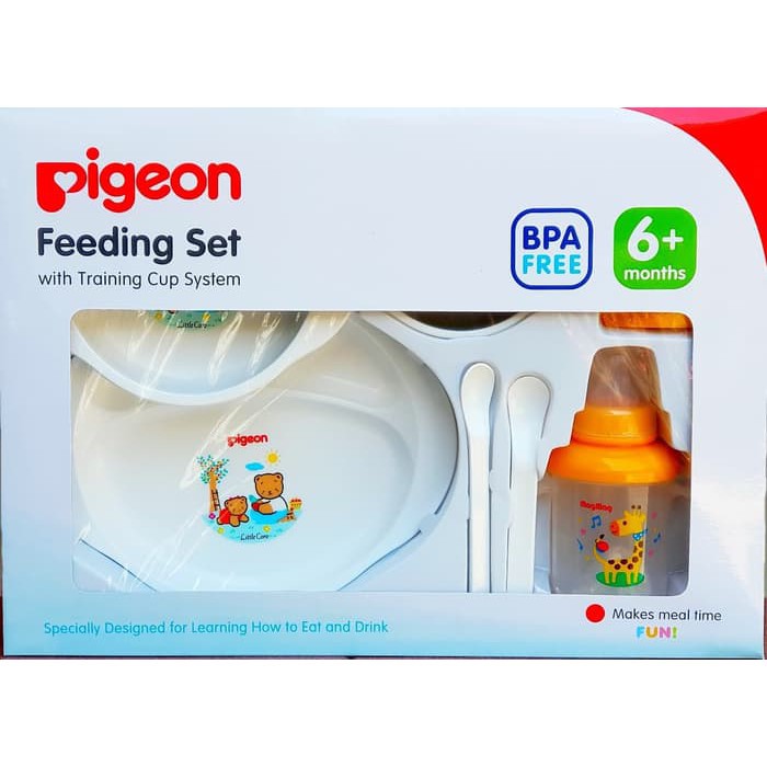 *ON SALE* Pigeon Feeding Set With Training Cup / Besar || Pigeon Feeding Set With Juice Feeder - Paket Perlengkapan Makan Bayi