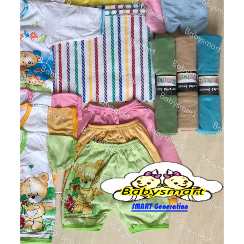 BABYSMART - Paket Hemat Perlengkapan Bayi Baru Lahir (New Born) Ekonomis PAKET MELODY 03