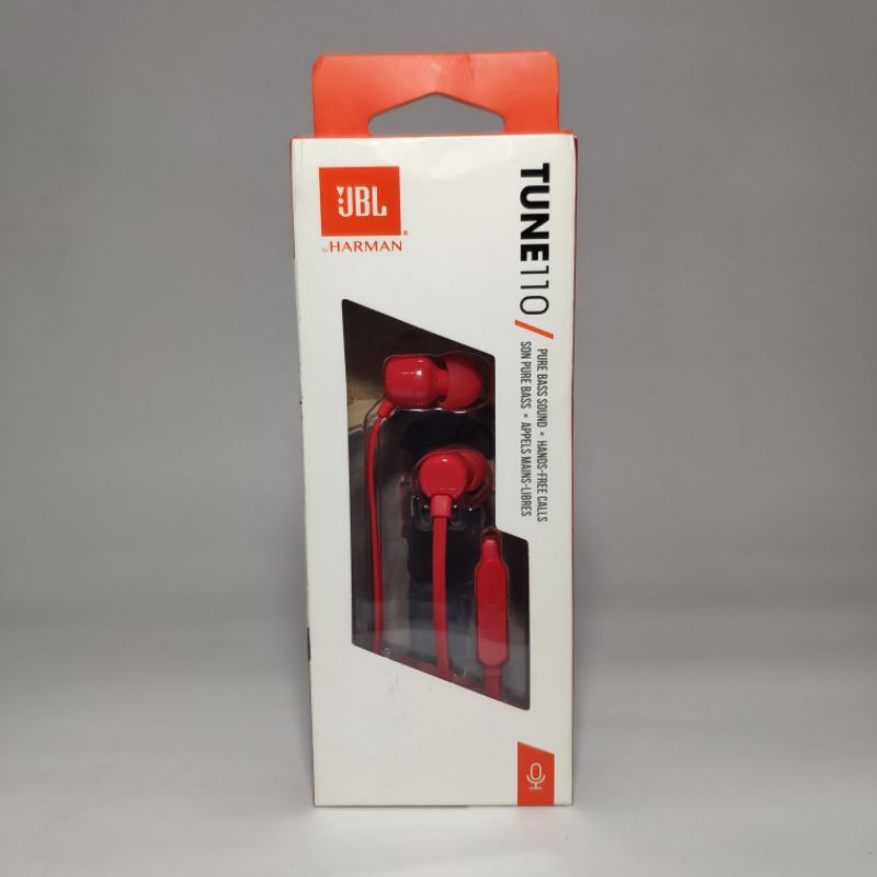Headset JBL T110 Merah Garansi Resmi IMS