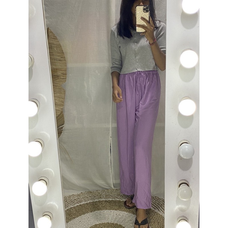 CELANA KULOT POLOS-Lilac