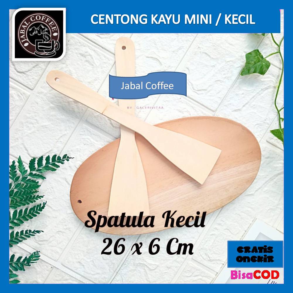 Sodet Spatula Kayu Kecil / Sutil Kayu Kecil / Solet Kayu Kecil / Spatula Kayu Kecil J55