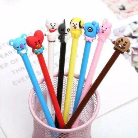 

Pena Karakter BTS / Bulpoin Karakter BTS Warna Random / Alat Tulis cartoon Murah