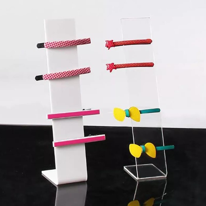 Tempat Jepit Rambut Akrilik - Stand Jepitan Holder Hairpin Acrylic