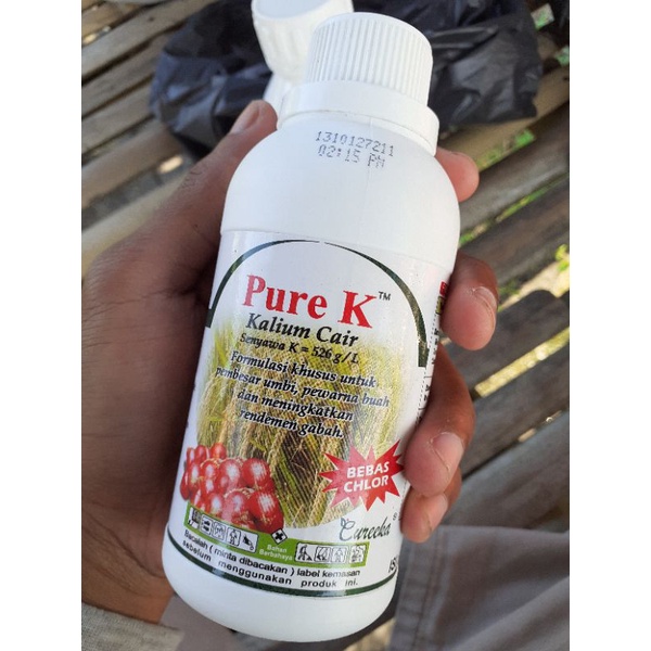 PURE K / Nutrisi Pembesar buah / Pembesar Umbi/ Pengisian bulir padi/ Pupuk Buah / Kalium murni cair