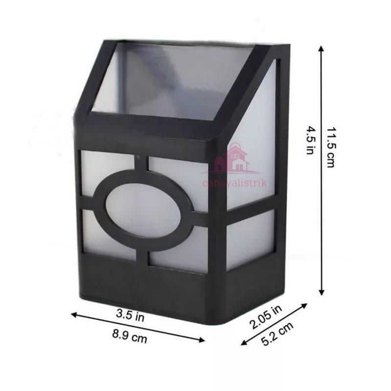 Lampu Solar Taman Tenaga Surya / Lampu Dinding LED / Lampu Hias Dinding Solar Wall Waterproof