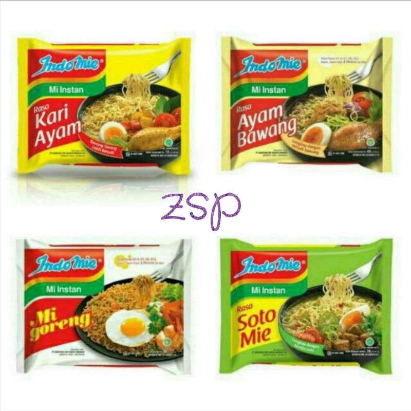 

setcok ready mie instan Indomie kuah dan goreng/3 pcs