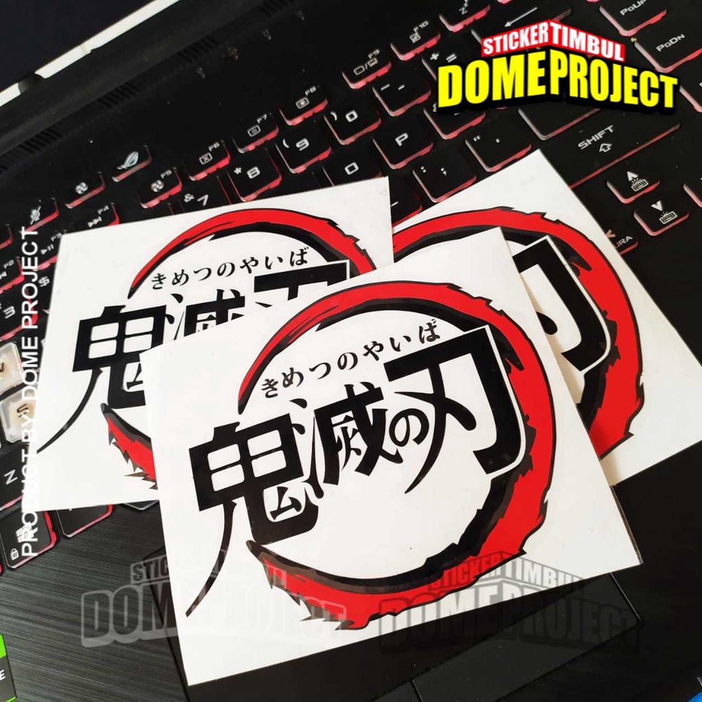 [PROMO BUY 3 GET 1] KIMETSU NO YAIBA CUTTING STIKER MOBIL STIKER MOBIL STICKER MOBIL