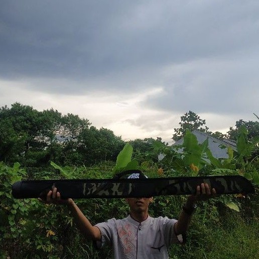 tas joran pancing tegek 120 cm hard case (mangkuk)