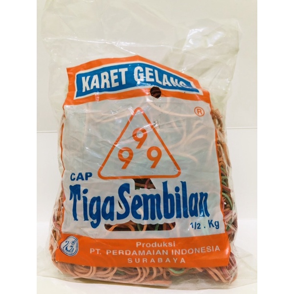 Karet Gelang Cap (999) Tiga Sembilan 1/2 kg